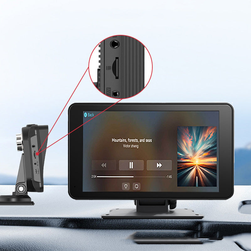 2025 Nyeste bærbare CarPlay-skjerm | Bredt kompatibelt underholdningssystem for flere enheter i bilen