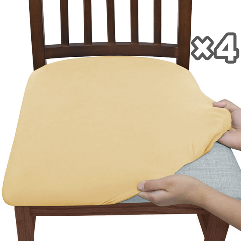 Elastiske vanntette stoltrekk (sett med 4)