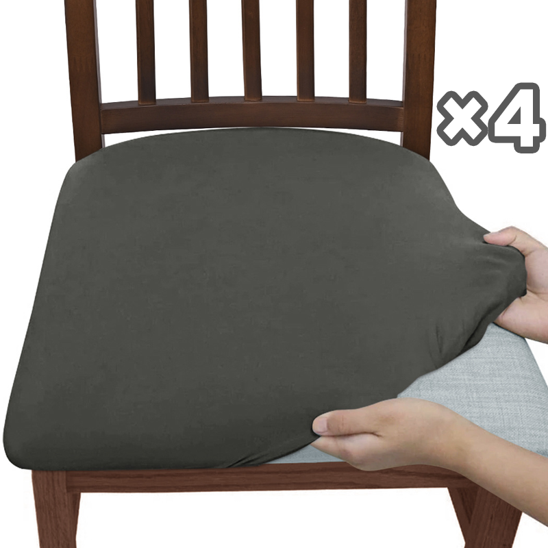 Elastiske vanntette stoltrekk (sett med 4)