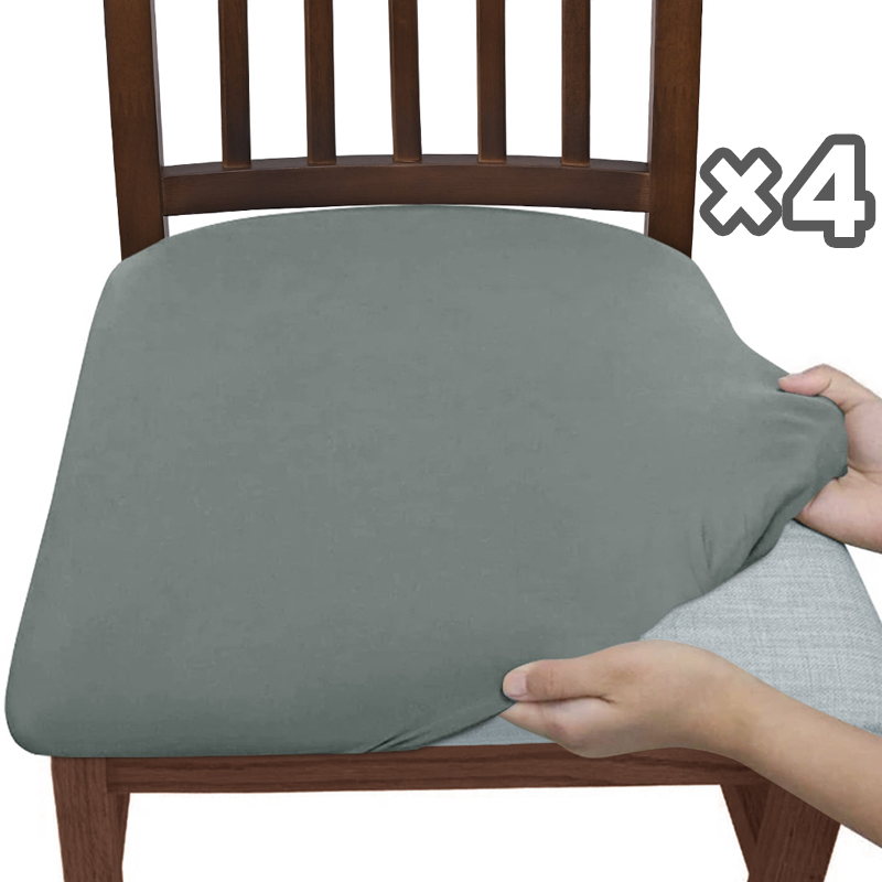 Elastiske vanntette stoltrekk (sett med 4)