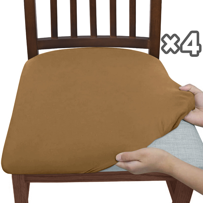 Elastiske vanntette stoltrekk (sett med 4)