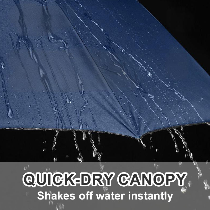 12-ribbet stor sammenleggbar vindtett paraply