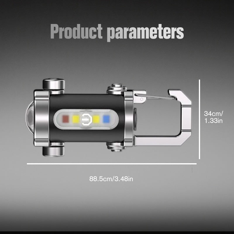 Portable Rechargeable Bright Keychain Flashlight