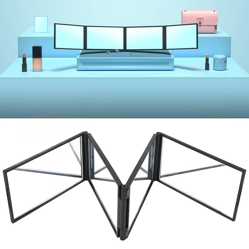 Sammenleggbart Speil med Flere Vinkler for Selvklipping -  Perfekt for å Se Baksiden av Hodet!