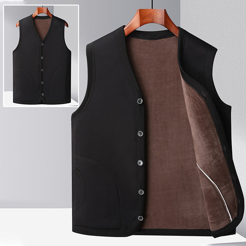 [warm gift] Men’s Winter Fleece Padded Insulation Vest