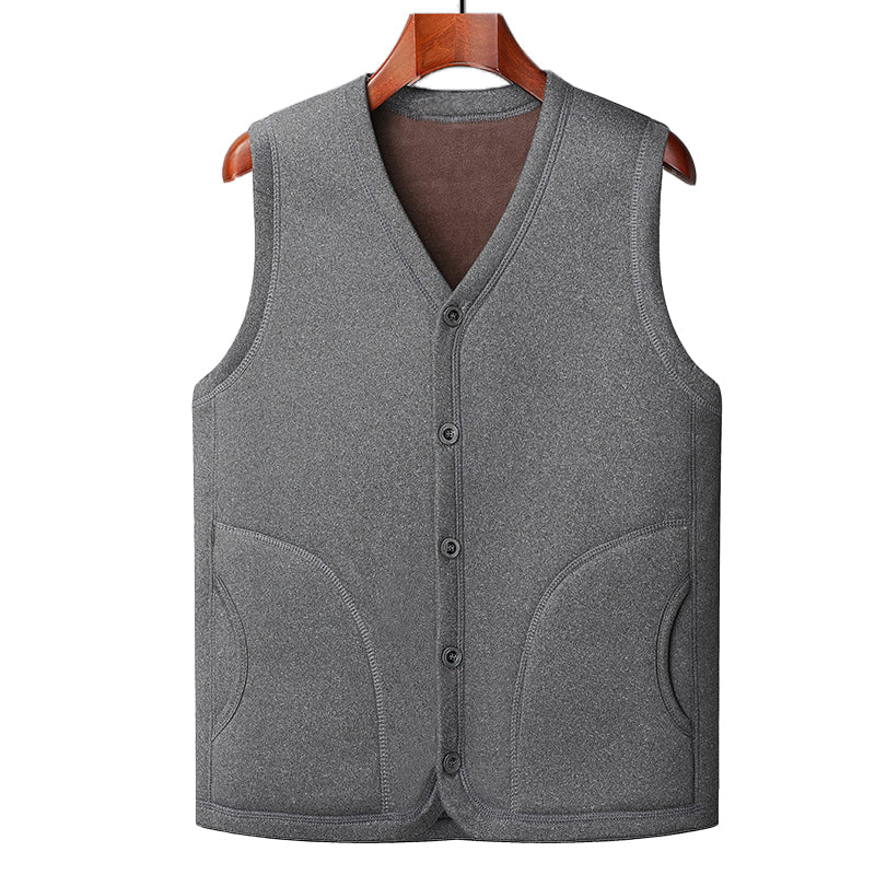[warm gift] Men’s Winter Fleece Padded Insulation Vest