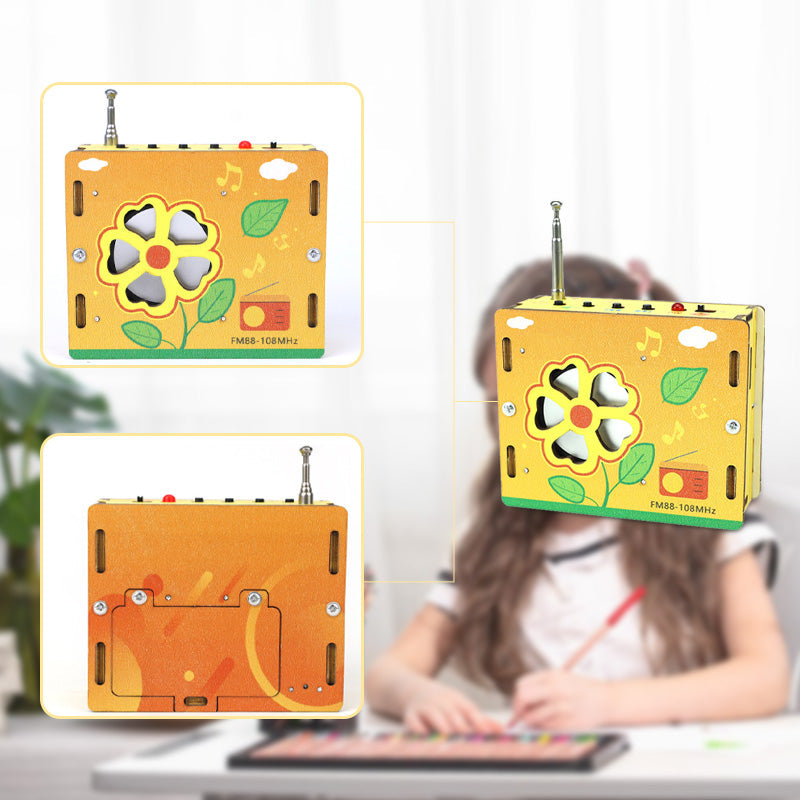 Pedagogiske barneleker DIY mini-radio
