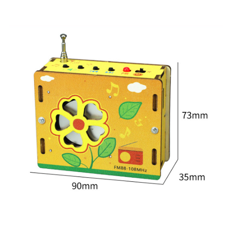 Pedagogiske barneleker DIY mini-radio
