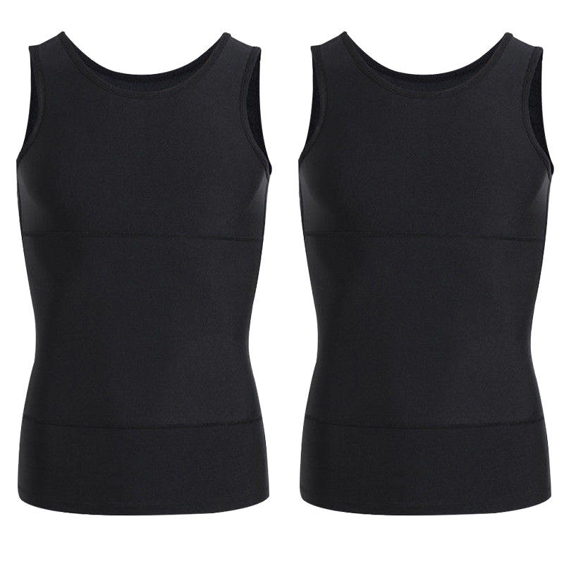 Men's Solid Slimming Abdominal Control Vest