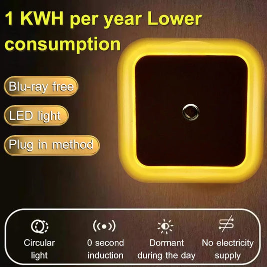 LED Smart lyskontrollsensor Energisparende lampe