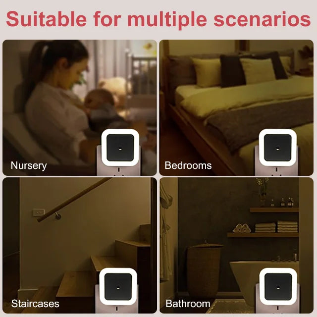 LED Smart lyskontrollsensor Energisparende lampe