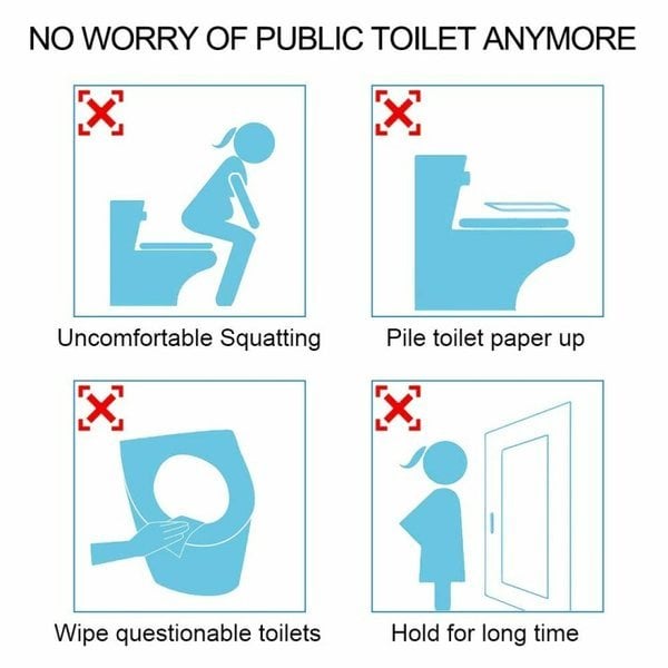 Biologisk nedbrytbart toalettsetetrekk i plast til engangsbruk