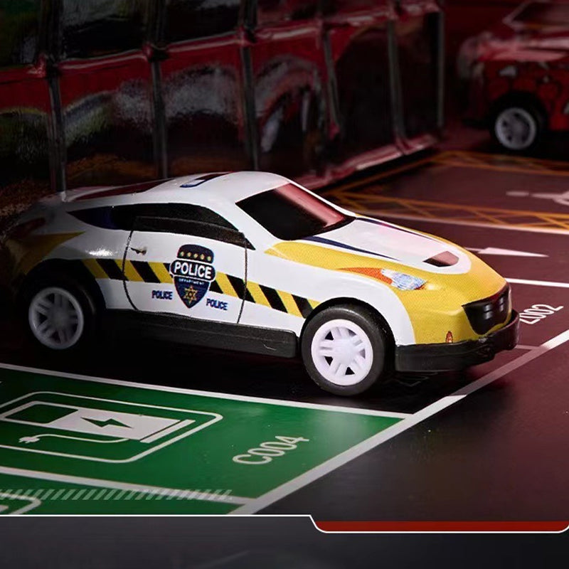 🎅Julekampanje 49% RABATT🎁48 Mini Pull-Back biler med innebygd garasjesett