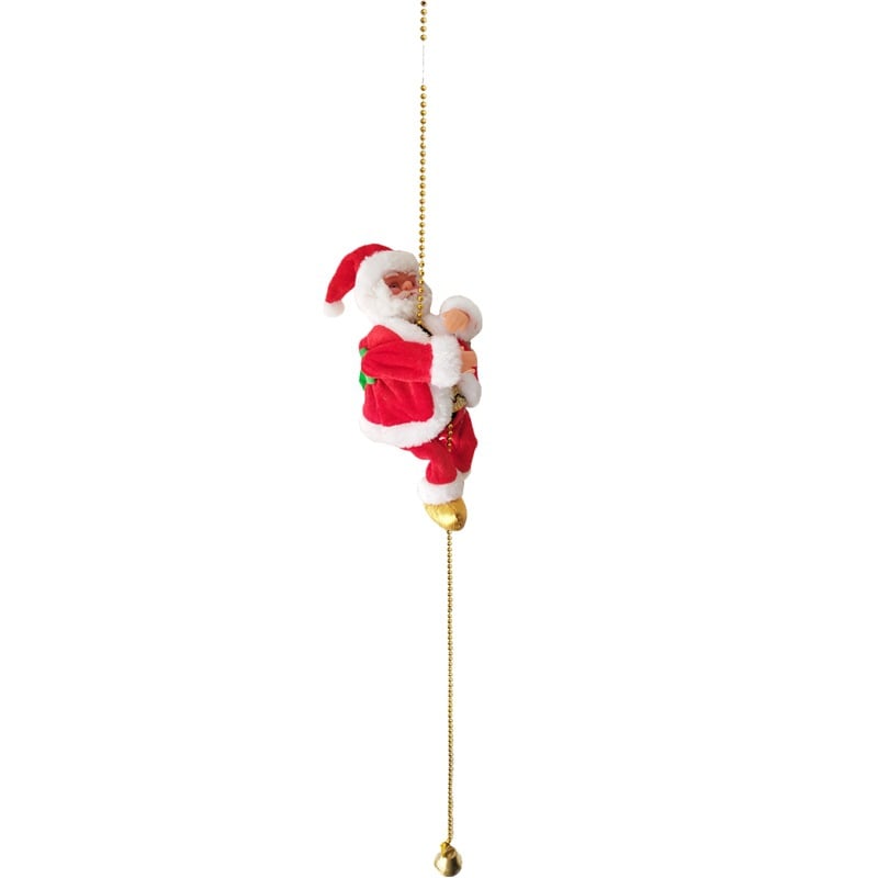 🎁Early Christmas Hot Sale 50% OFF🎅Electric Fireplace Climbing Santa Claus Musical Toys