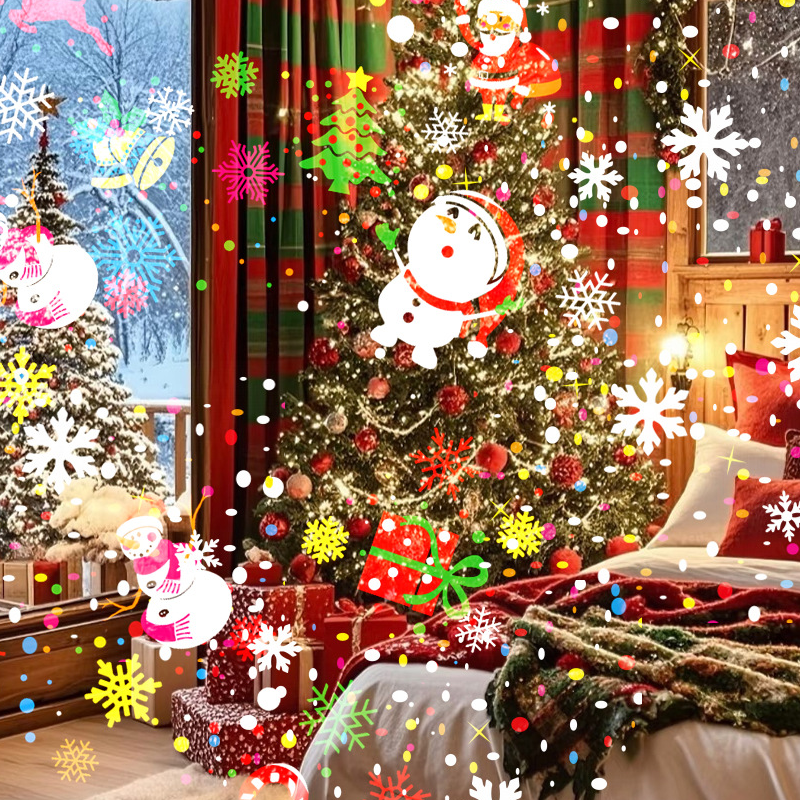 Roterende LED-julemønsterprojektorlys