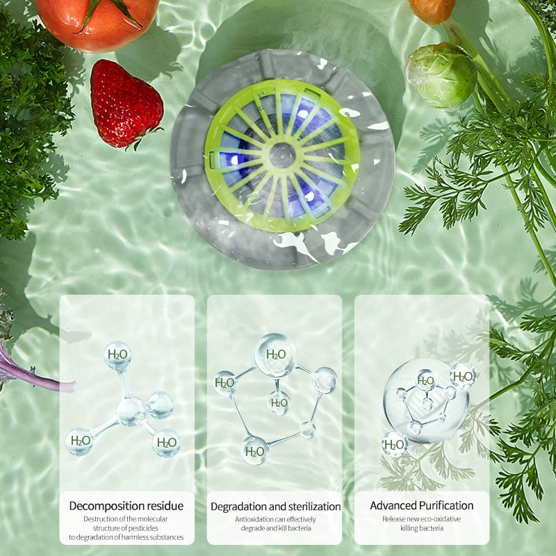 Effektive bærbare frukt- og grønnsaksvaskere