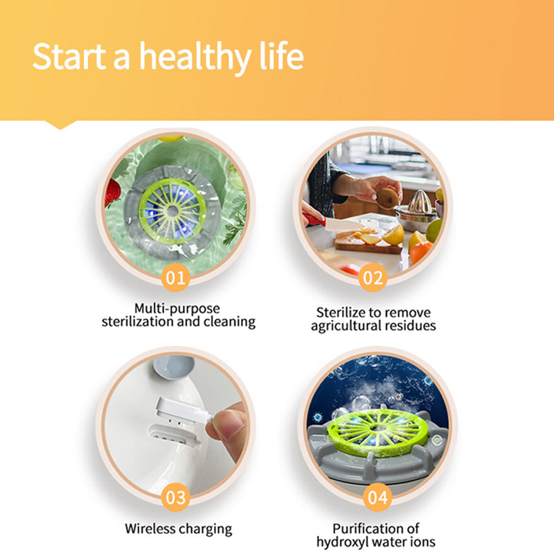 Effektive bærbare frukt- og grønnsaksvaskere