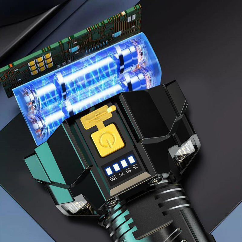 Utendørs vanntett oppladbar hodelykt med hodebånd