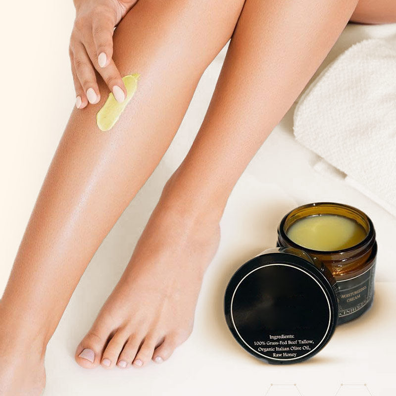 Økologisk storfekjøttfettbalsam med honning – Fuktighetskrem