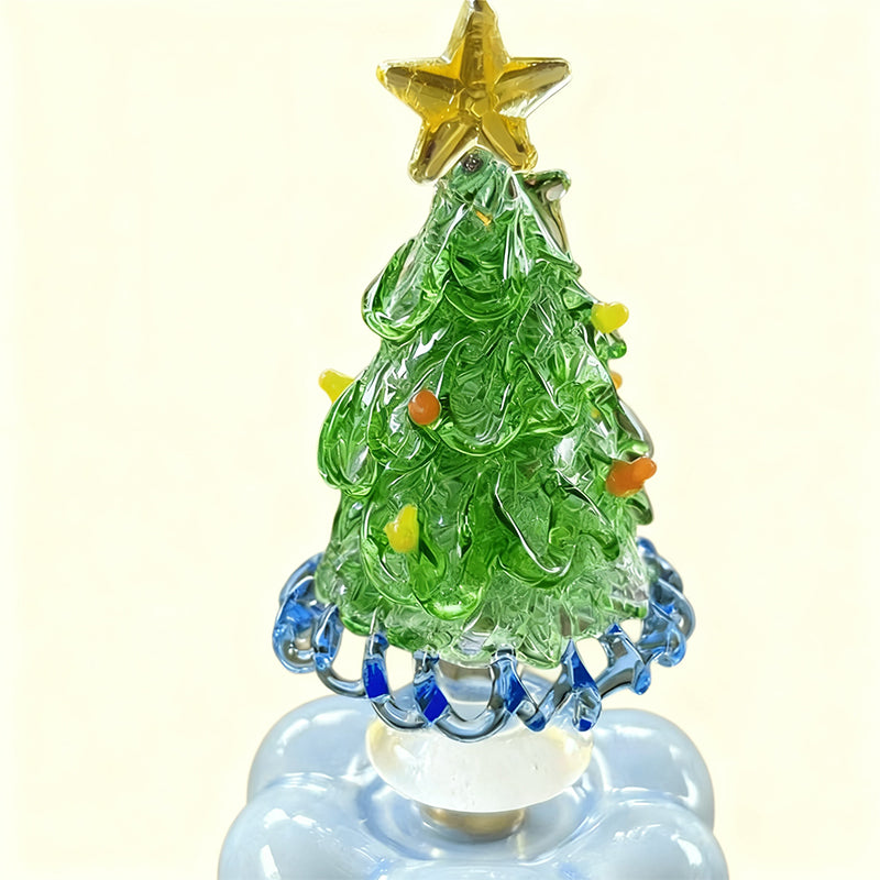 Håndlagde glasspynt til juletreet som kan roteres