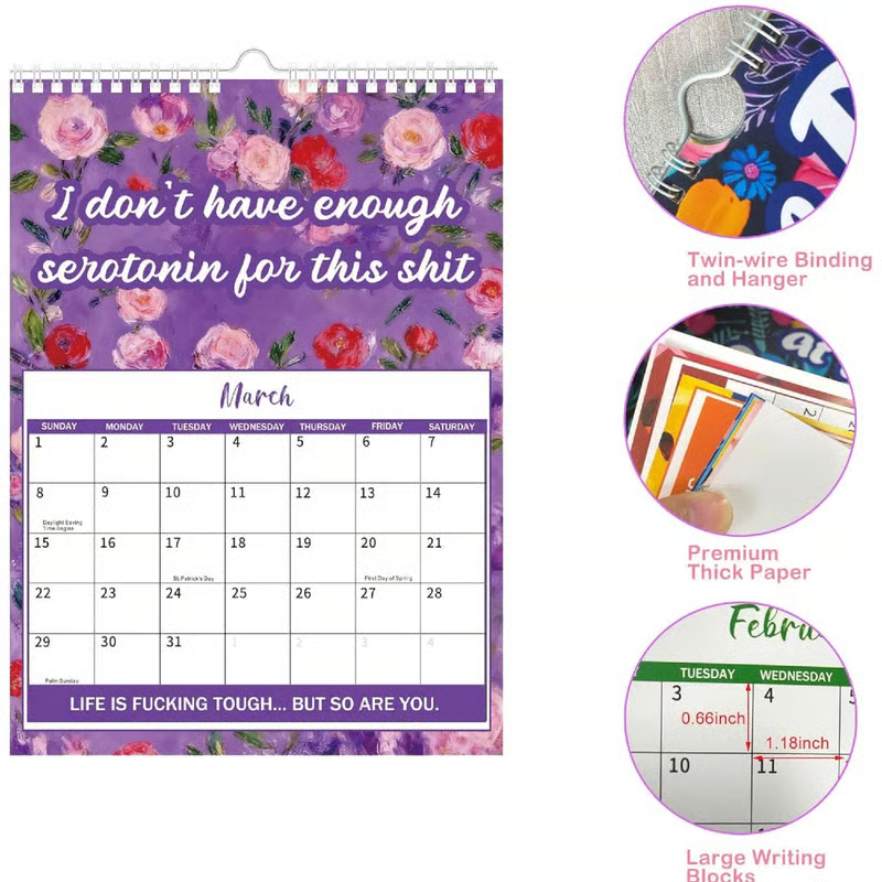 2026 Funny Mental Health Calendar