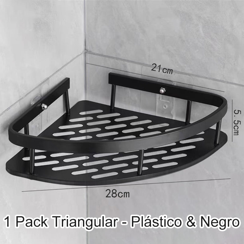 Hjørne dusjhylle uten boring med kroker