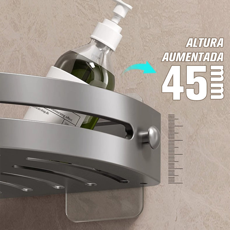 Hjørne dusjhylle uten boring med kroker