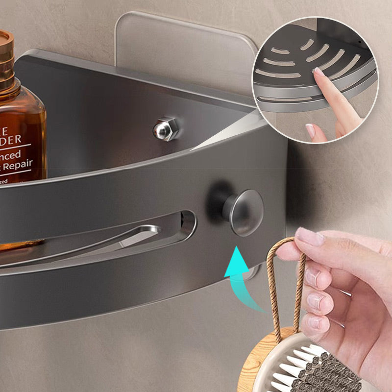 Hjørne dusjhylle uten boring med kroker