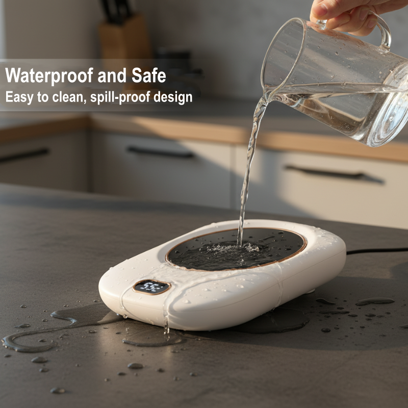 Smart Digital Display Heated Coaster