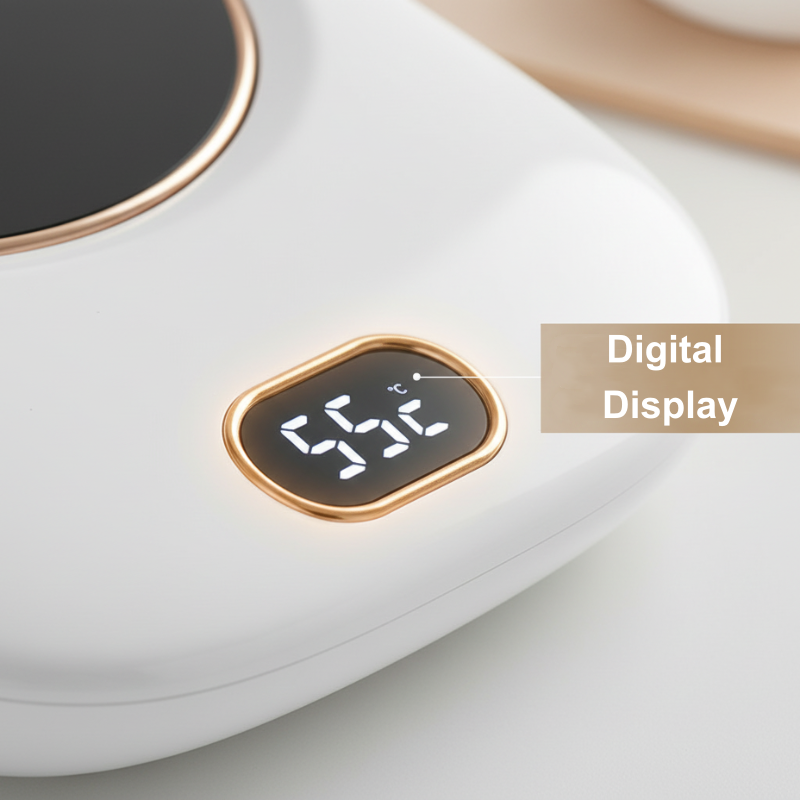 Smart Digital Display Heated Coaster