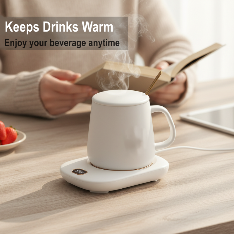 Smart Digital Display Heated Coaster