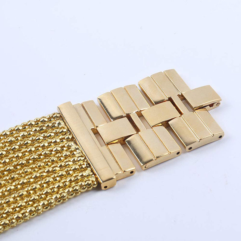 Dameur med rhinestone og kvadratisk kvarts