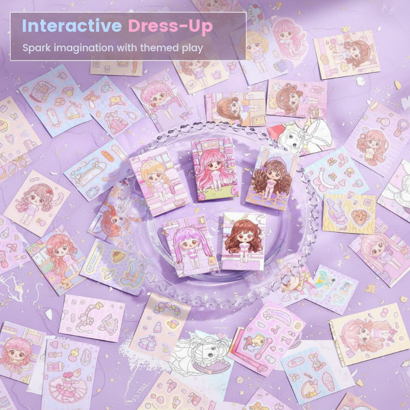Cute Pocket-Sized Dress-Up Sticker Book