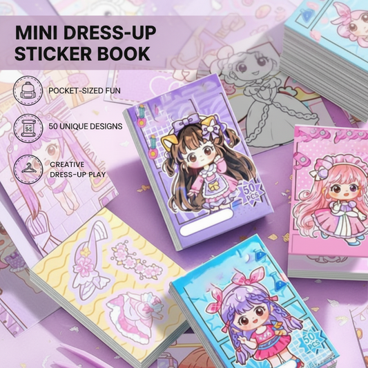 Cute Pocket-Sized Dress-Up Sticker Book