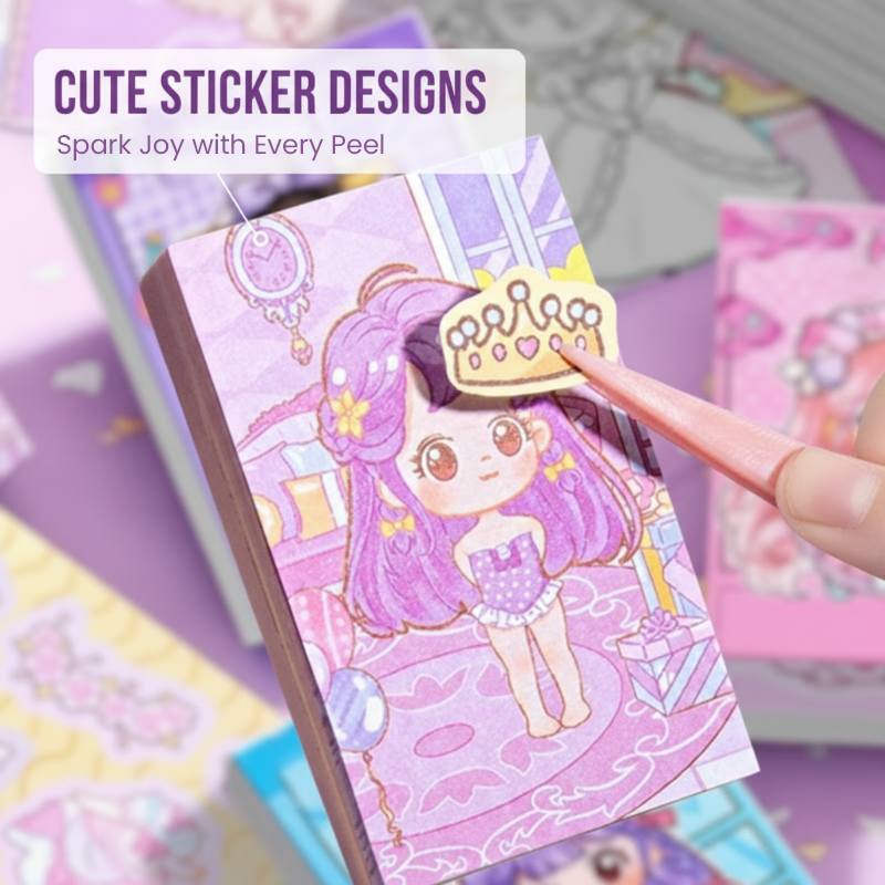 Cute Pocket-Sized Dress-Up Sticker Book