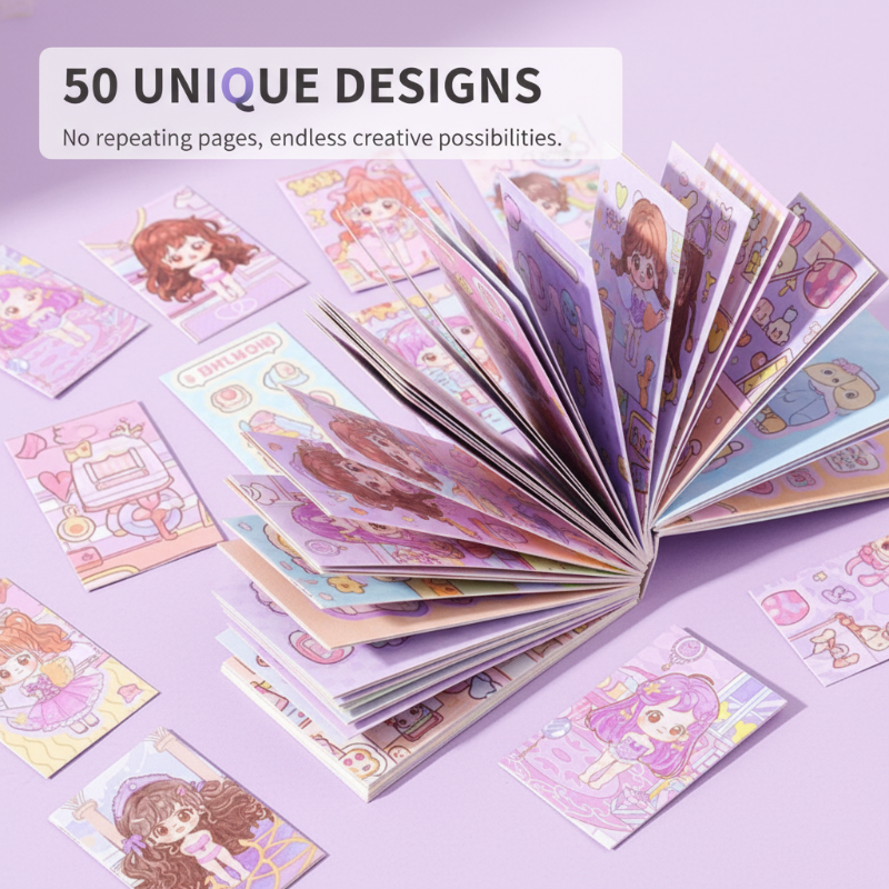 Cute Pocket-Sized Dress-Up Sticker Book