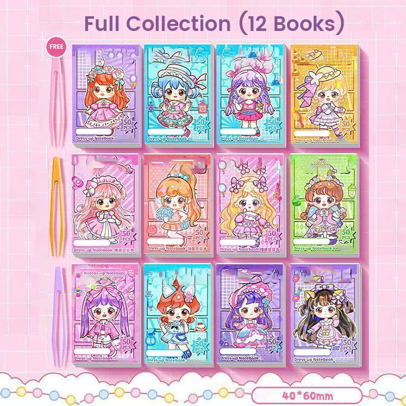 Cute Pocket-Sized Dress-Up Sticker Book