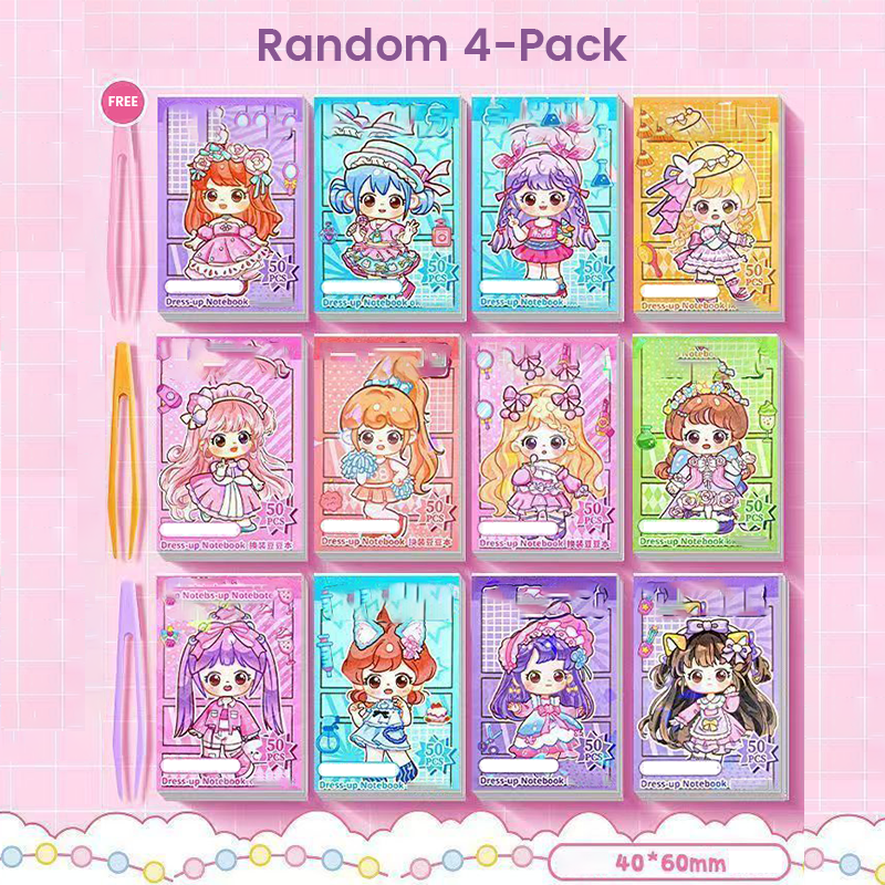 Cute Pocket-Sized Dress-Up Sticker Book