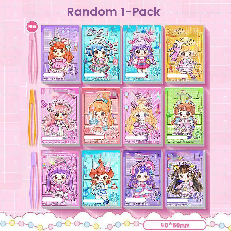 Cute Pocket-Sized Dress-Up Sticker Book