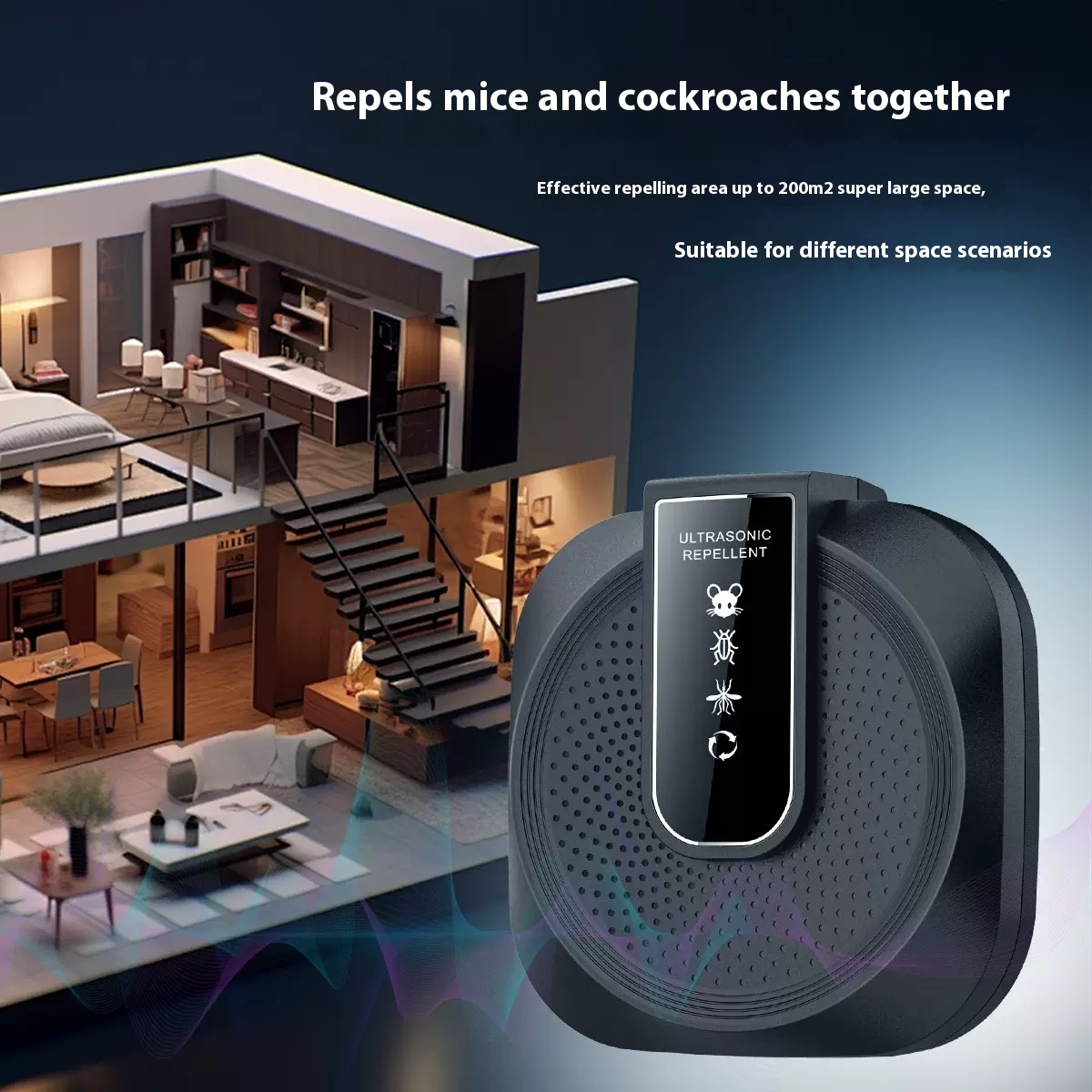 Ultrasonic anti -rowing repellents powerful - 360 ° intelligent technology for