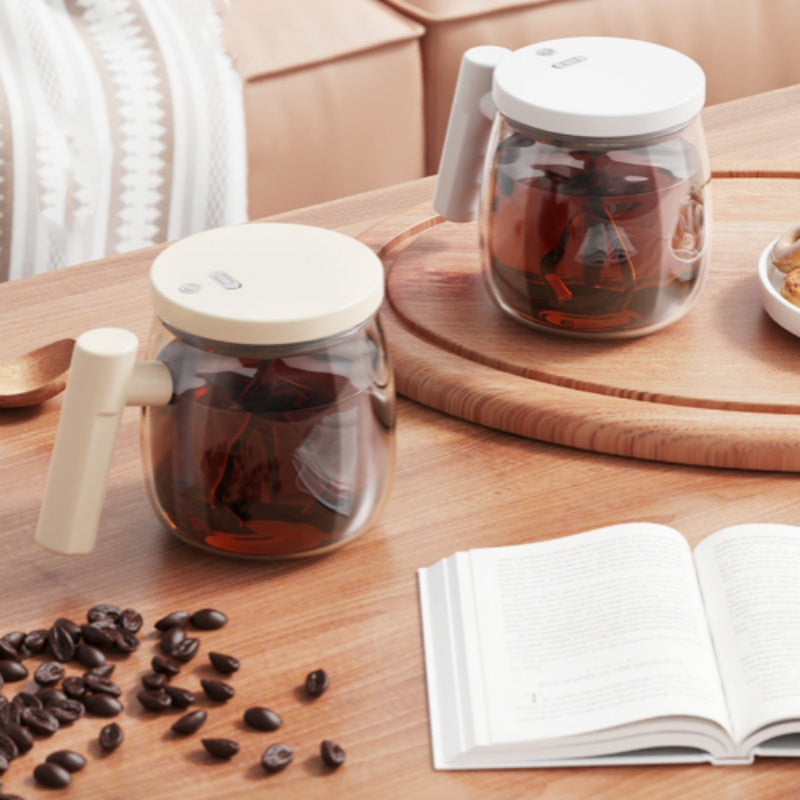 Bærbar elektrisk kaffekopp med håndtak