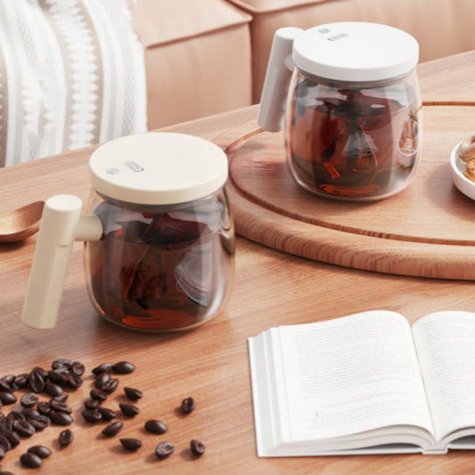 Bærbar elektrisk kaffekopp med håndtak