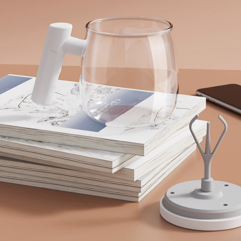 Bærbar elektrisk kaffekopp med håndtak