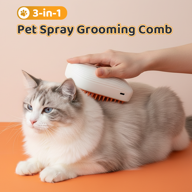 3-i-1 dyrespray og pleiekam