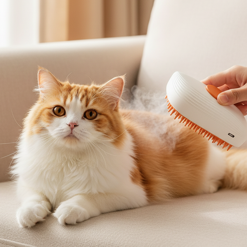 3-i-1 dyrespray og pleiekam