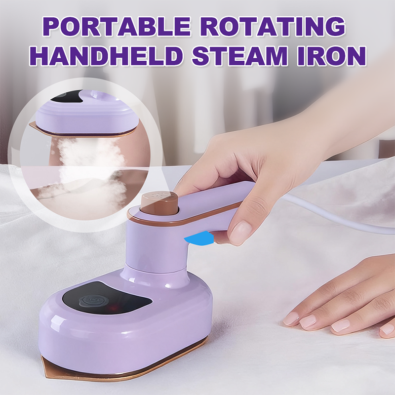 Bærbart roterende håndholdt dampstrykejern