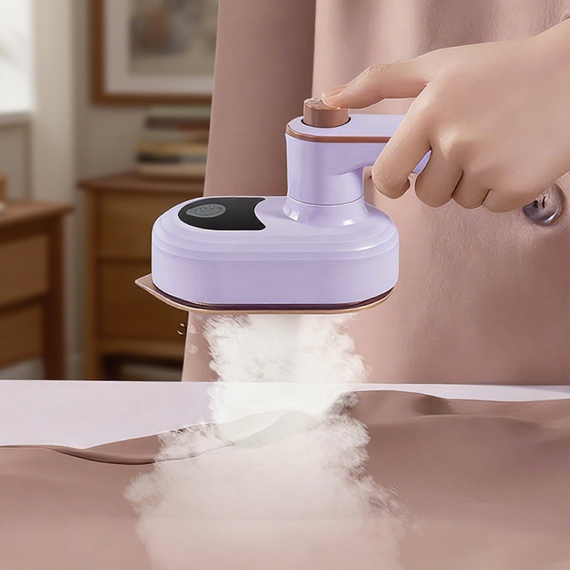 Bærbart roterende håndholdt dampstrykejern