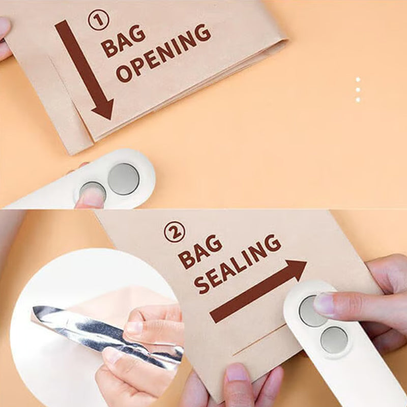 Mini oppladbar snackpose-varmeforsegler