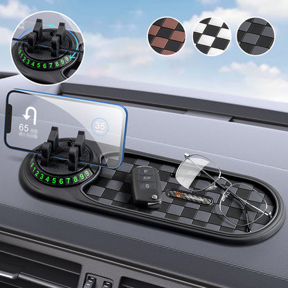 Car Dashboard Anti-Slip Mat with Phone Holder