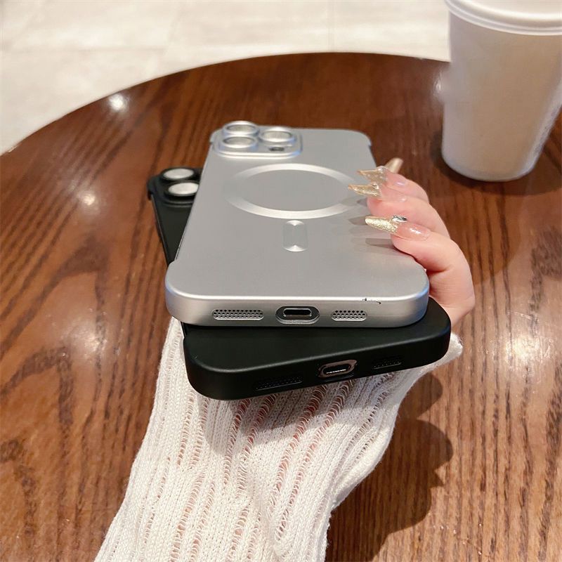 Tynt, rammeløst magnetisk mobildeksel for iPhone